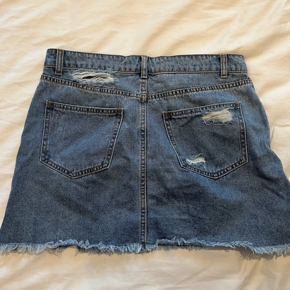 Caffeine Denim skirt size M with rips - Picture 2 of 4